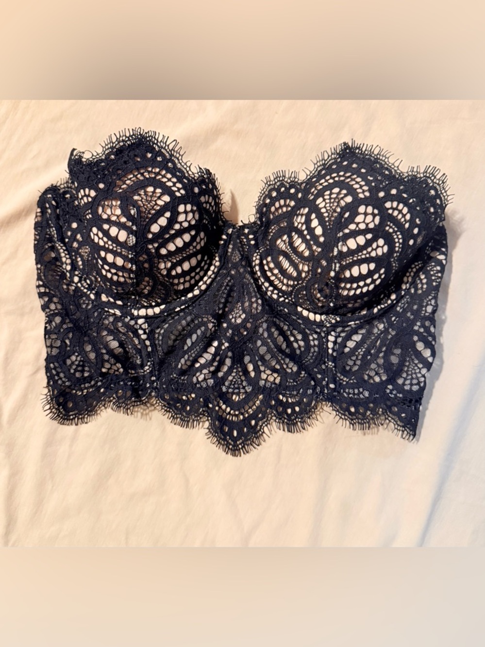 Victorias Secret Dream Angels Strapless Bra Bustier Corset Top 32C